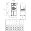Печь на твердом топливе (хоспер) Кобор FIRE-50-L BC (подставка, полка для подогрева)