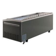 Ларь-бонета морозильная Haier GTE1850G (серый)