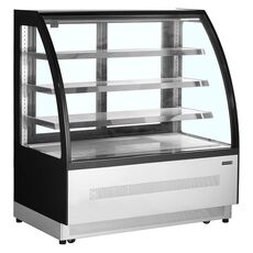Витрина кондитерская холодильная Tefcold LPD1200C/Black (нерж.)