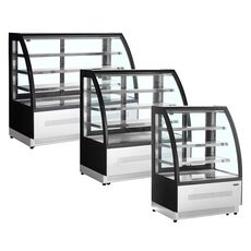 Витрина кондитерская холодильная Tefcold LPD1500C/Black (нерж.)