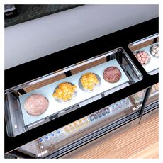 Витрина кондитерская холодильная Tefcold LPD1200F/Black (нерж.)