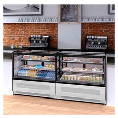 Витрина кондитерская холодильная Tefcold LPD900F/Black (нерж.)