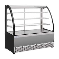 Витрина холодильная Kayman KВК-1305М Люкс (нерж. сталь)