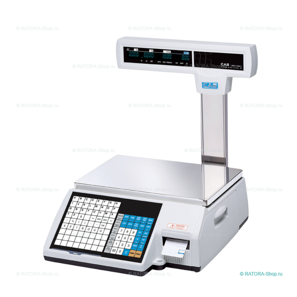 Весы торговые с печатью этикеток CAS CL-5000J-15IP