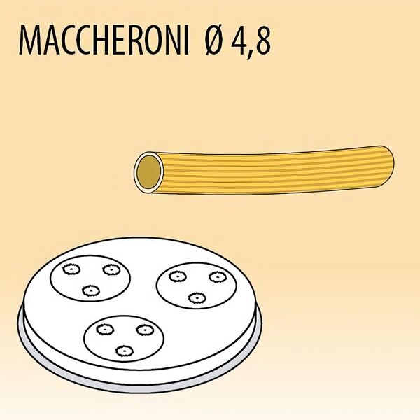 Насадка Fimar Maccheroni 4,8 mm (MPF 2,5/MPF 4)