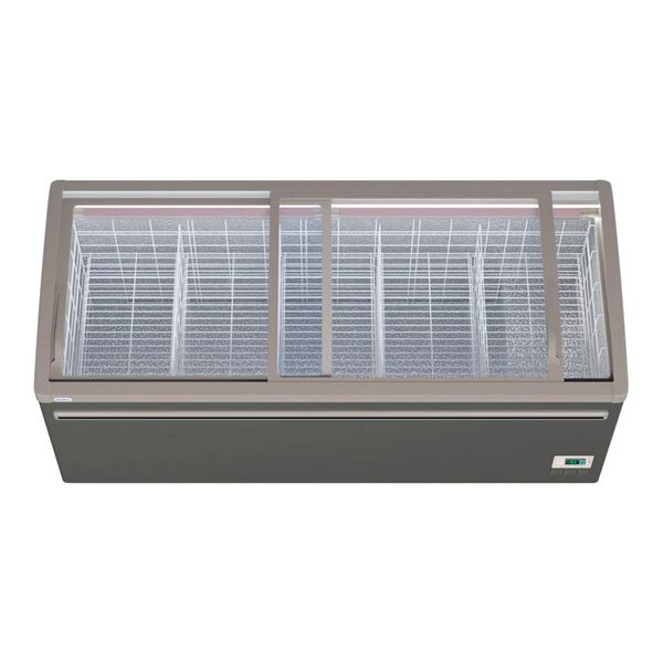 Ларь-бонета морозильная Haier GTE1850G (серый)