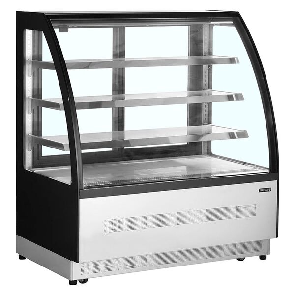 Витрина кондитерская холодильная Tefcold LPD1200C/Black (нерж.)