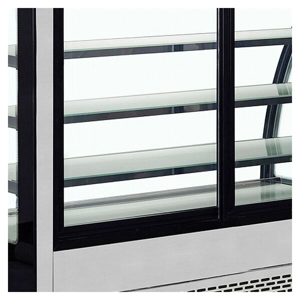 Витрина кондитерская холодильная Tefcold LPD1500C/Black (нерж.)