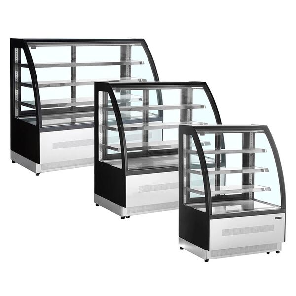 Витрина кондитерская холодильная Tefcold LPD1500C/Black (нерж.)