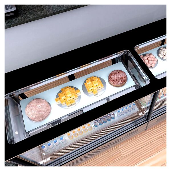 Витрина кондитерская холодильная Tefcold LPD900F/Black (нерж.)