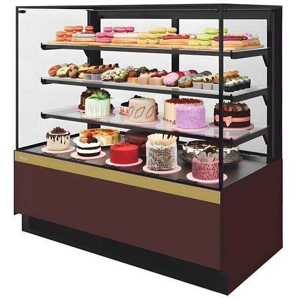 Витрина холодильная Chilz Vete II KUB LUX 130 (шоколад / золотой глянец)