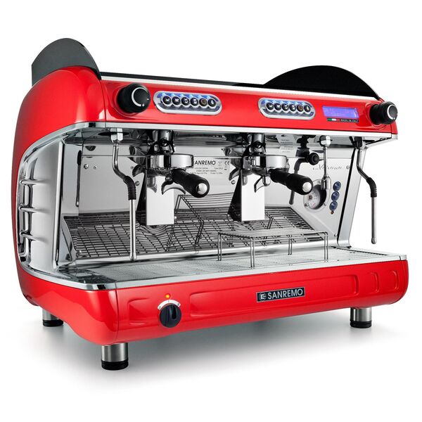 Кофемашина рожковая Sanremo Verona SED+CW TALL 2GR (красная) автомат