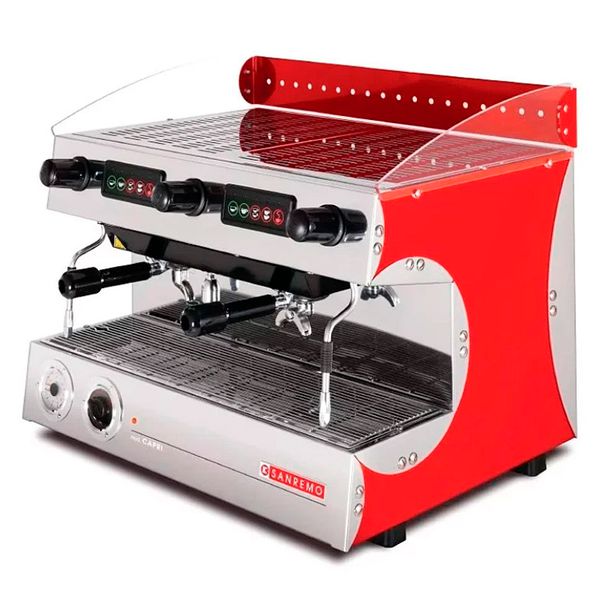 Кофемашина рожковая Sanremo Capri SED DLX 2GR (красная) автомат