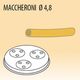 Насадка Fimar Maccheroni 4,8 mm (MPF 2,5/MPF 4)